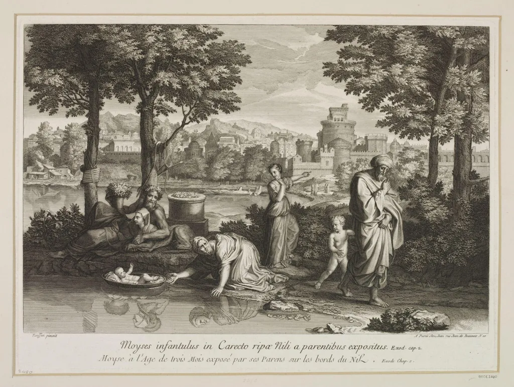 Infant Moses, by Unknown, 1750