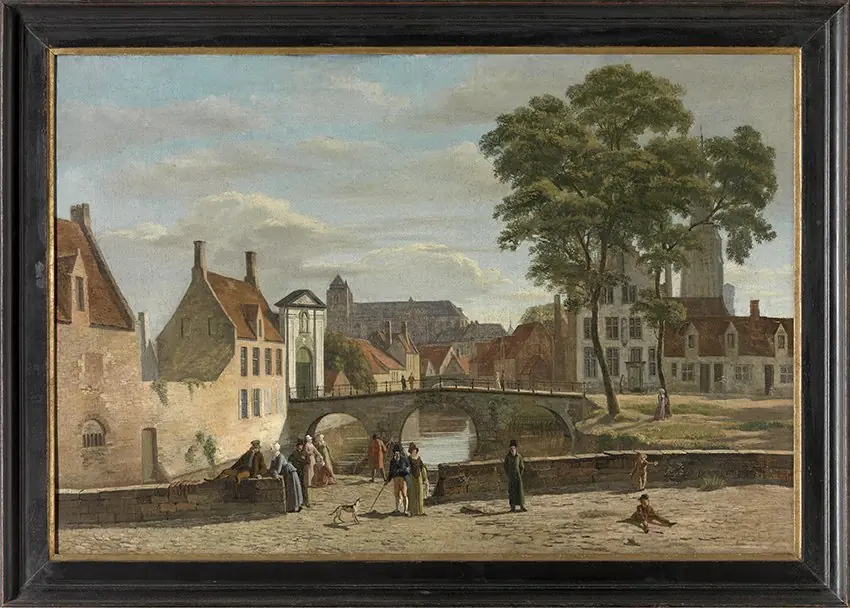 Ingang van het Begijnhof in Brugge, by Unknown