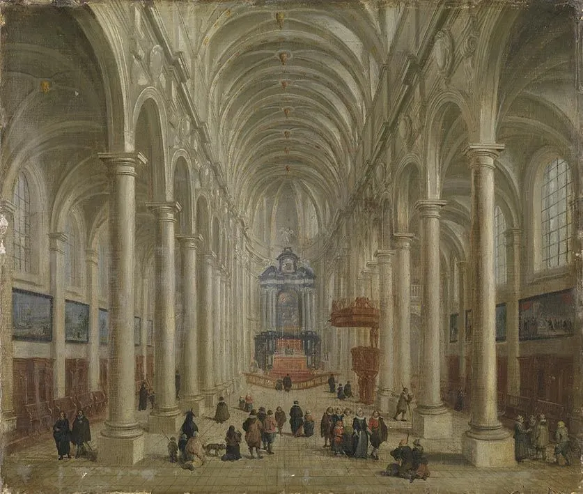 Inneres einer Kirche, by Unknown, unspecified, 1630