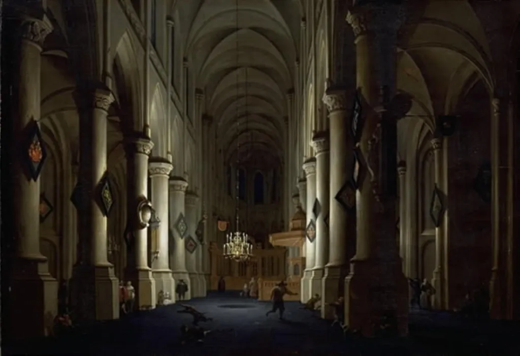Interior of a Church, by Unknown, 1650