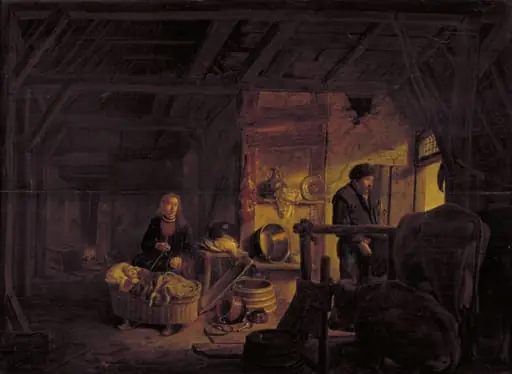 Interior of a Cottage, by Unknown