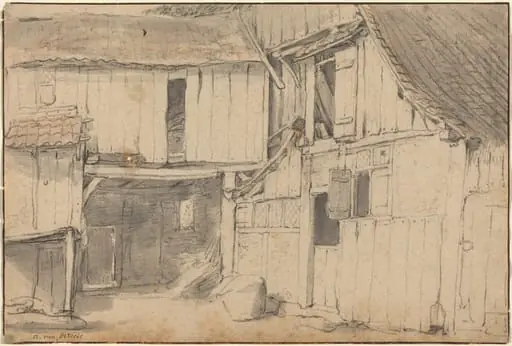 Interior of a Courtyard, by Unknown