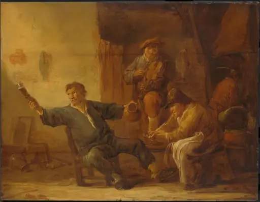 Interior of a Peasant Hut, by Unknown