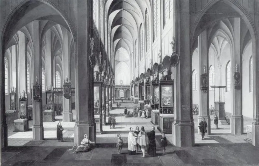 Interior of Antwerp Cathedral, by Unknown