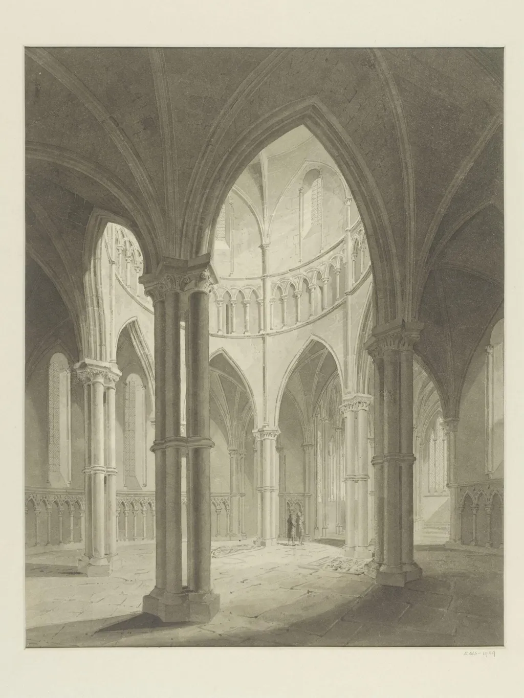 Interior of the Temple Church, by Unknown, 1800