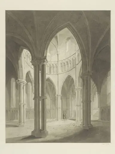 Interior of the Temple Church, by Unknown