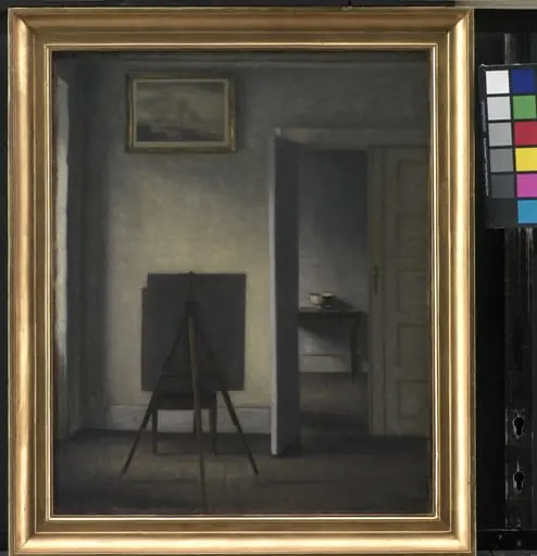 Interior with the Artist's Easel, by Unknown