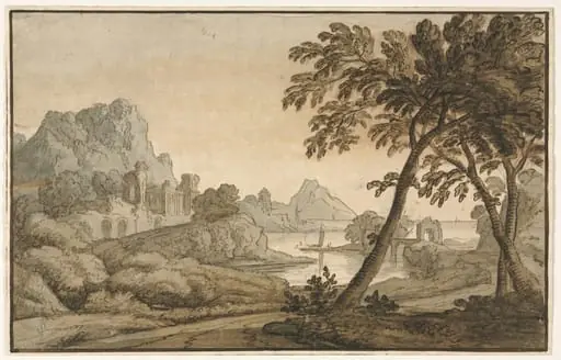 Italian Landscape, by Unknown