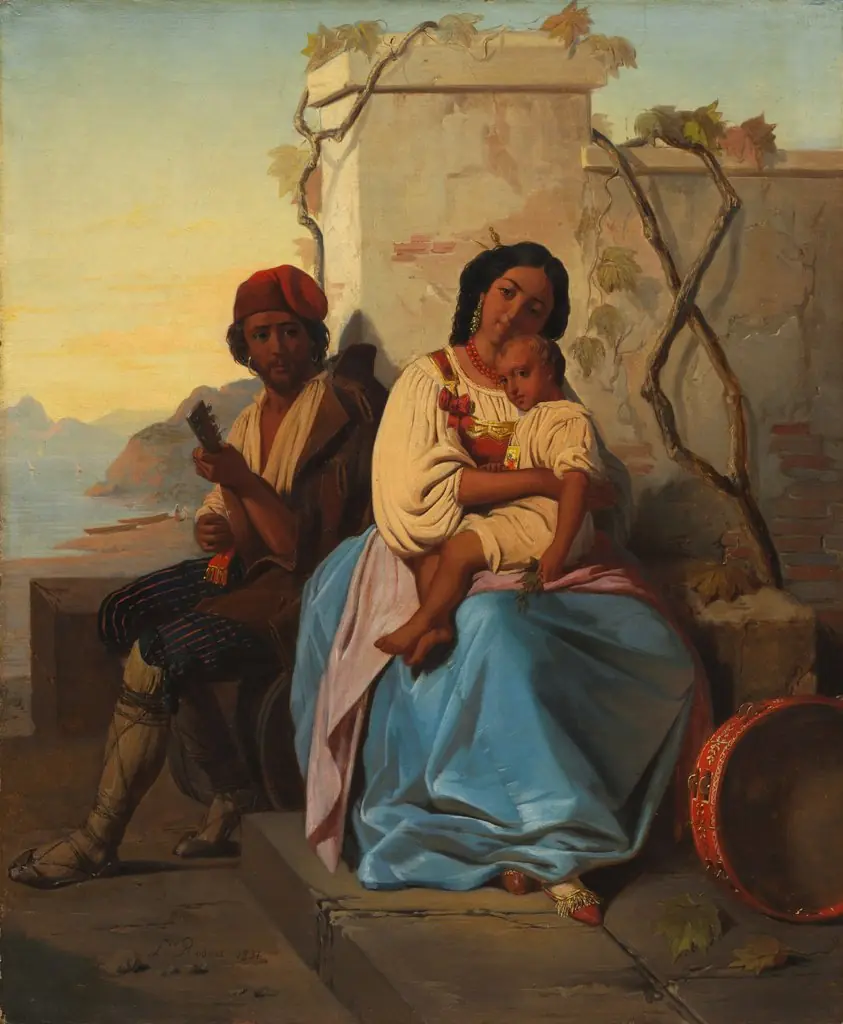 Italian Scene, by Unknown