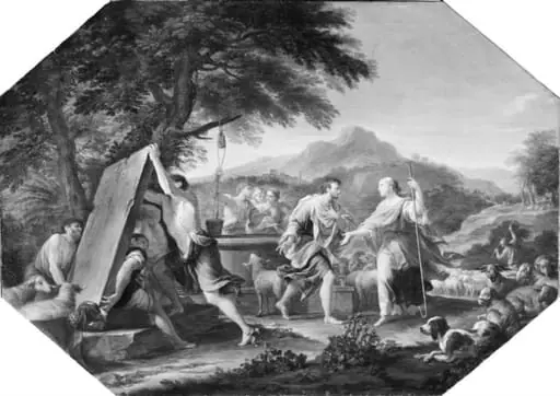 Jacob meets Rachel at the Well, by Unknown