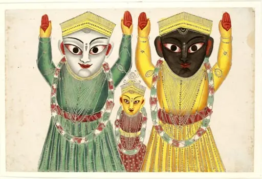 Jagannatha, Balabhadra and Subhadra, by Unknown