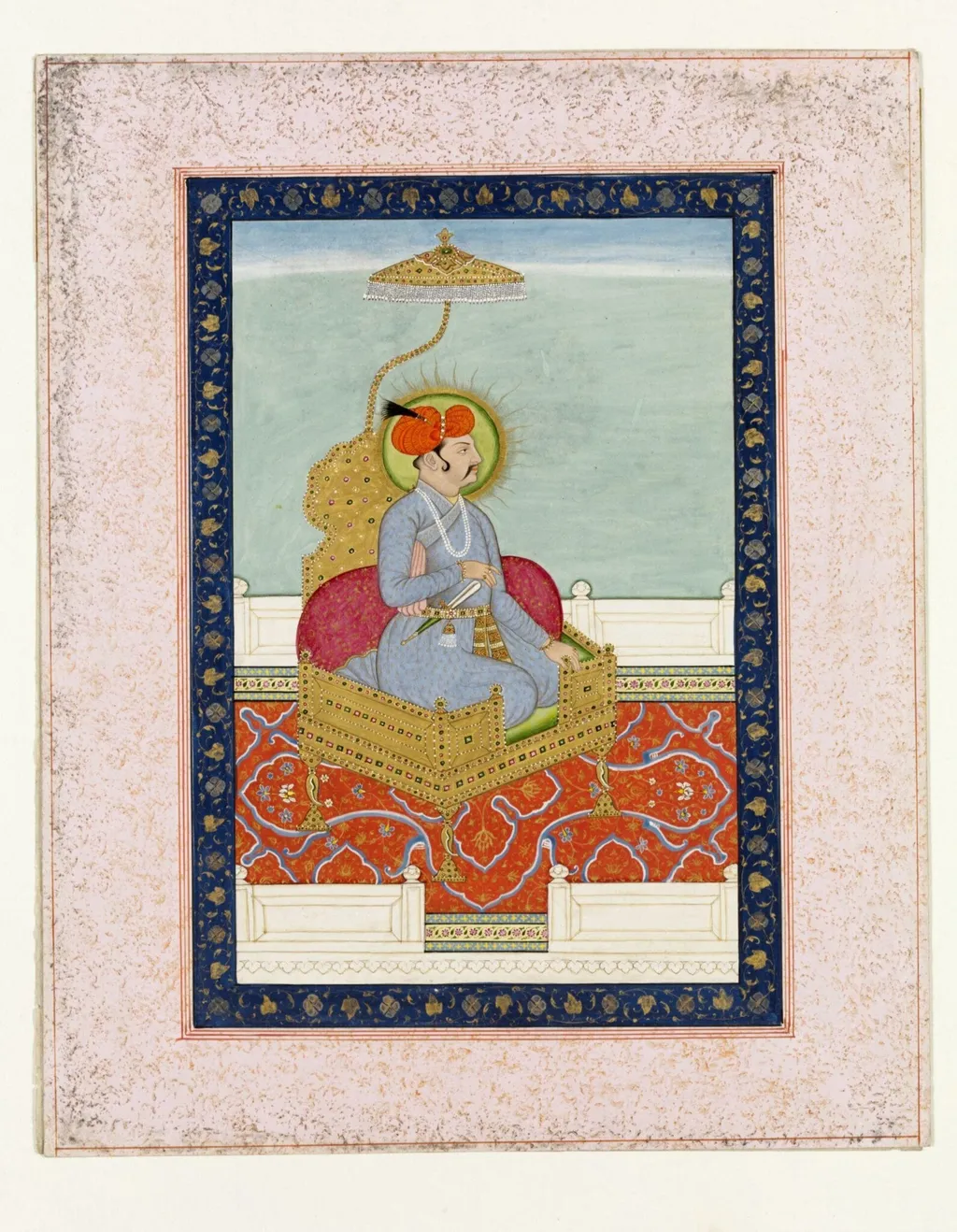 Jahangir, by Unknown, paint, 1840