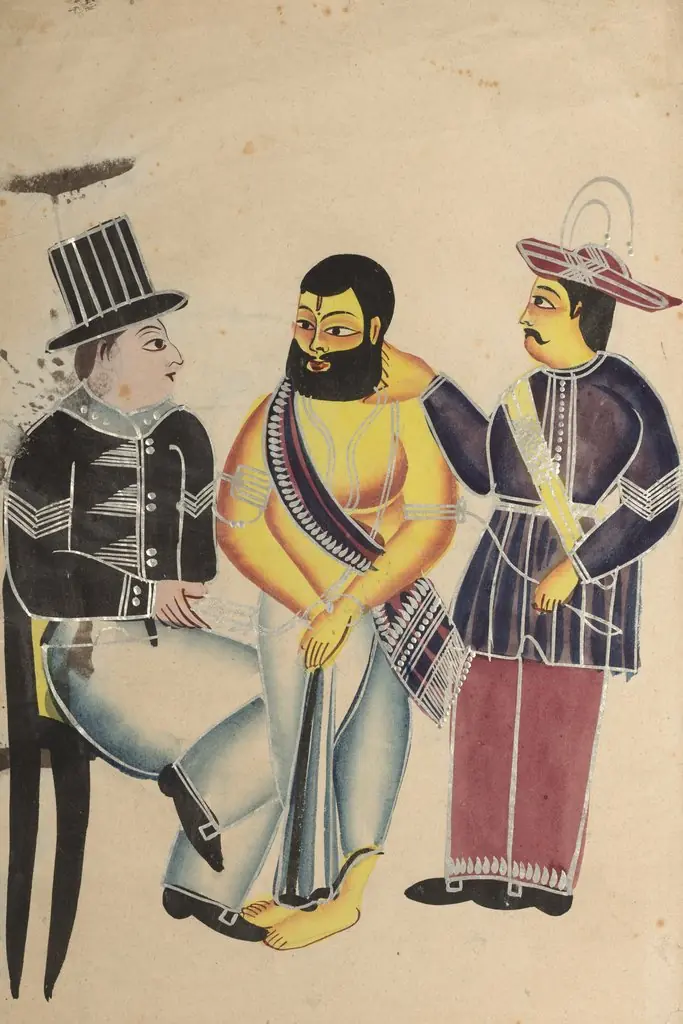 Jailer Receiving the Mahant of Tarakeshwar in Prison, by Unknown