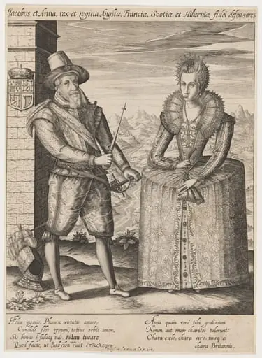 James I and Anne of Denmark, by Unknown