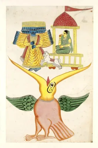 Jatayu, Ravana and Sita, by Unknown