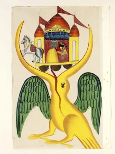 Jatayu, Sita and Ravana, by Unknown