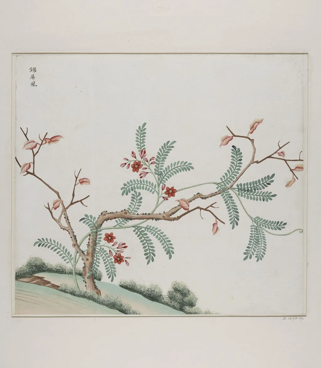 Jin pin feng, by Unknown, paint, 1780