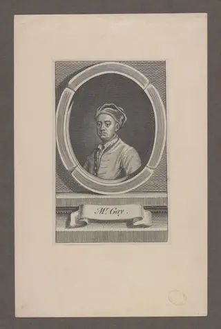 John Gay, by Unknown, 1750