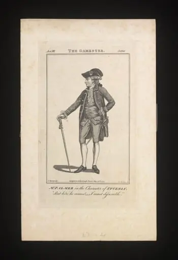 John Palmer Junior in the character of Stukely, by Unknown