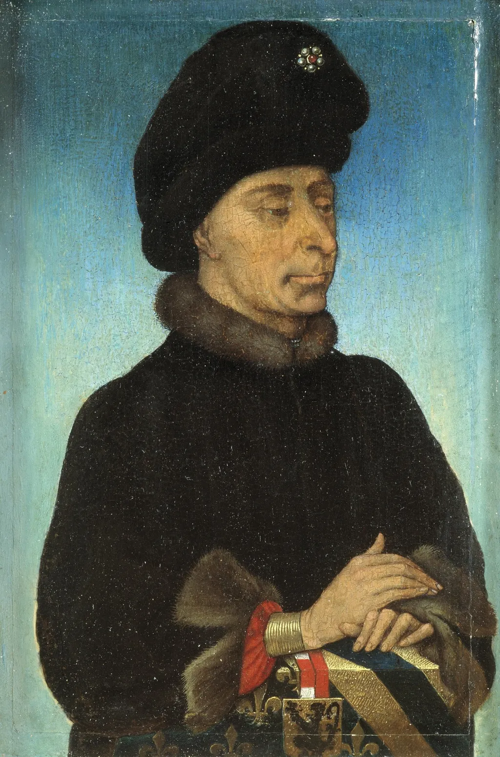 John the Fearless, Duke of Burgundy, by Unknown, oil, 1450
