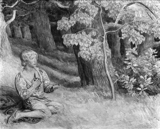 Jomfru i fugleham, by Unknown