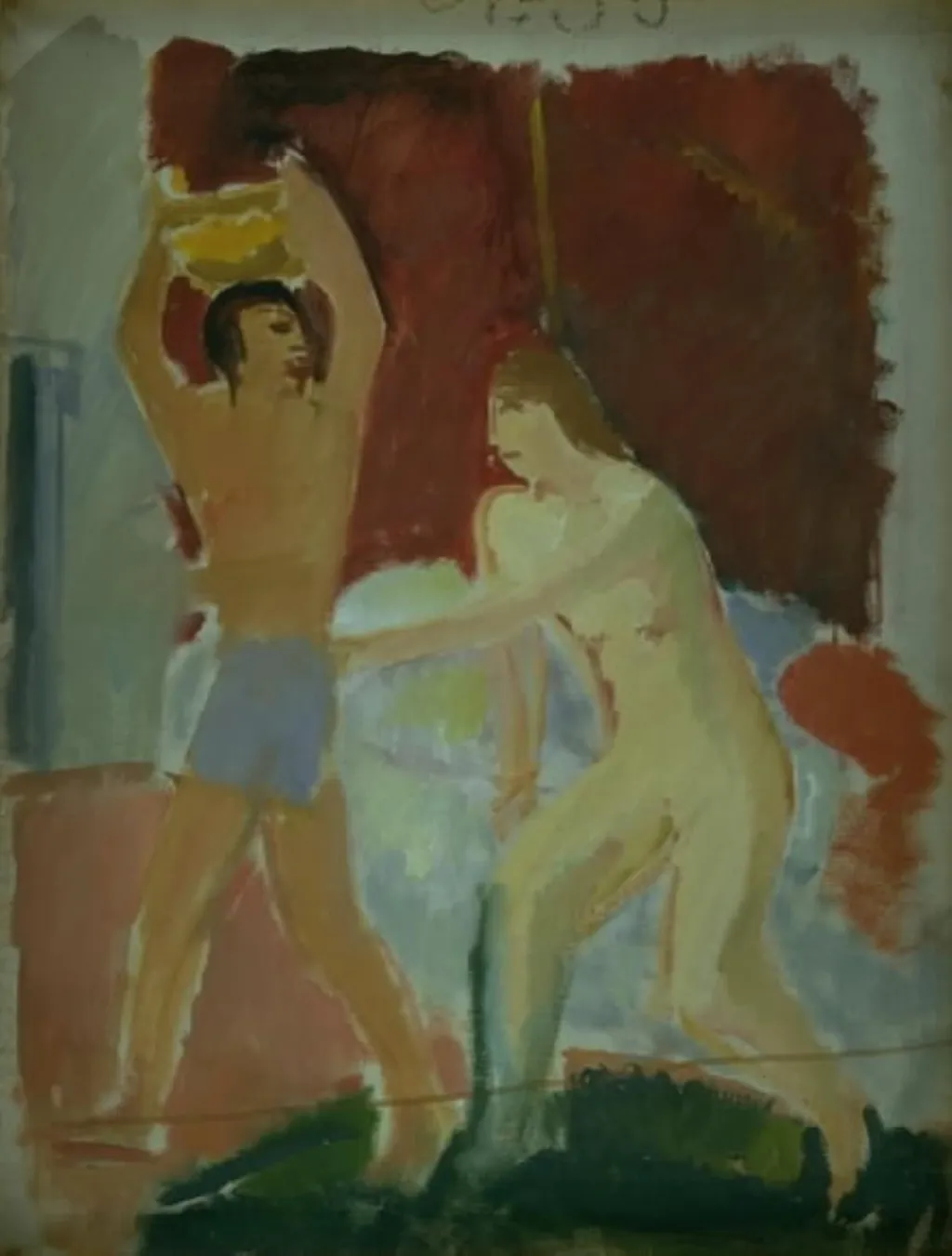 Josef and Potifar's Wife, by Unknown, 1924