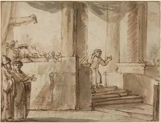 Judas Leaving the High Priest, by Unknown