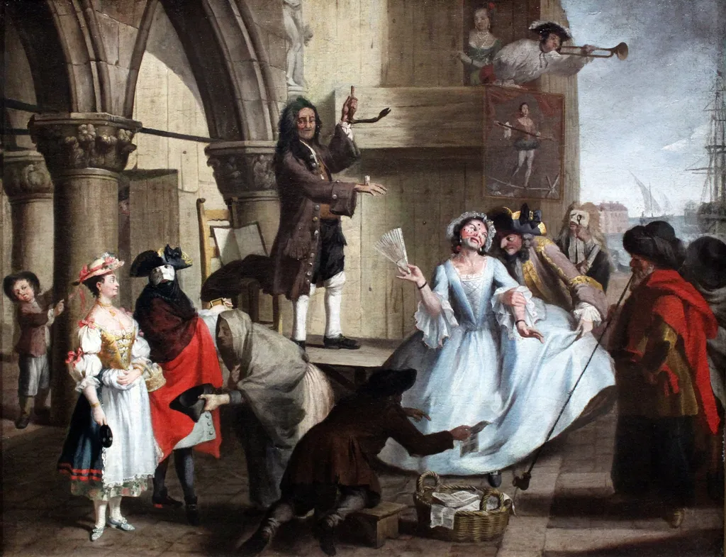 Jugglers before the Doge's Palace, by Unknown, unspecified, 1755