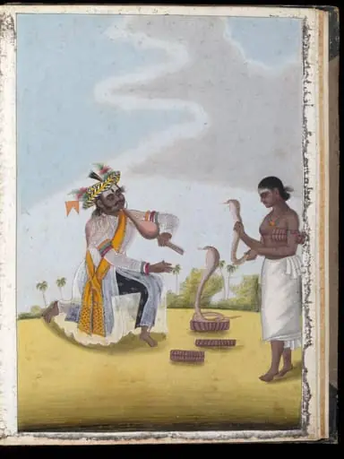 Jugglers with snake, by Unknown