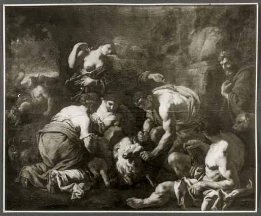 Jupiter Suckling from the Goat Amalthea, by Unknown
