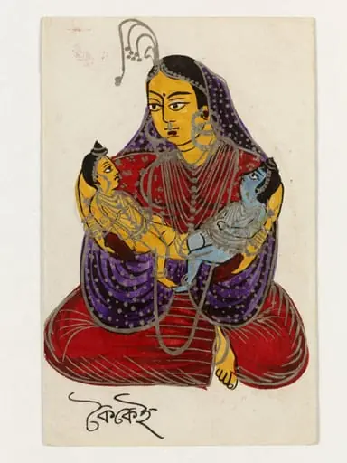 Kaikeyi, Rama and Lakshmana, by Unknown
