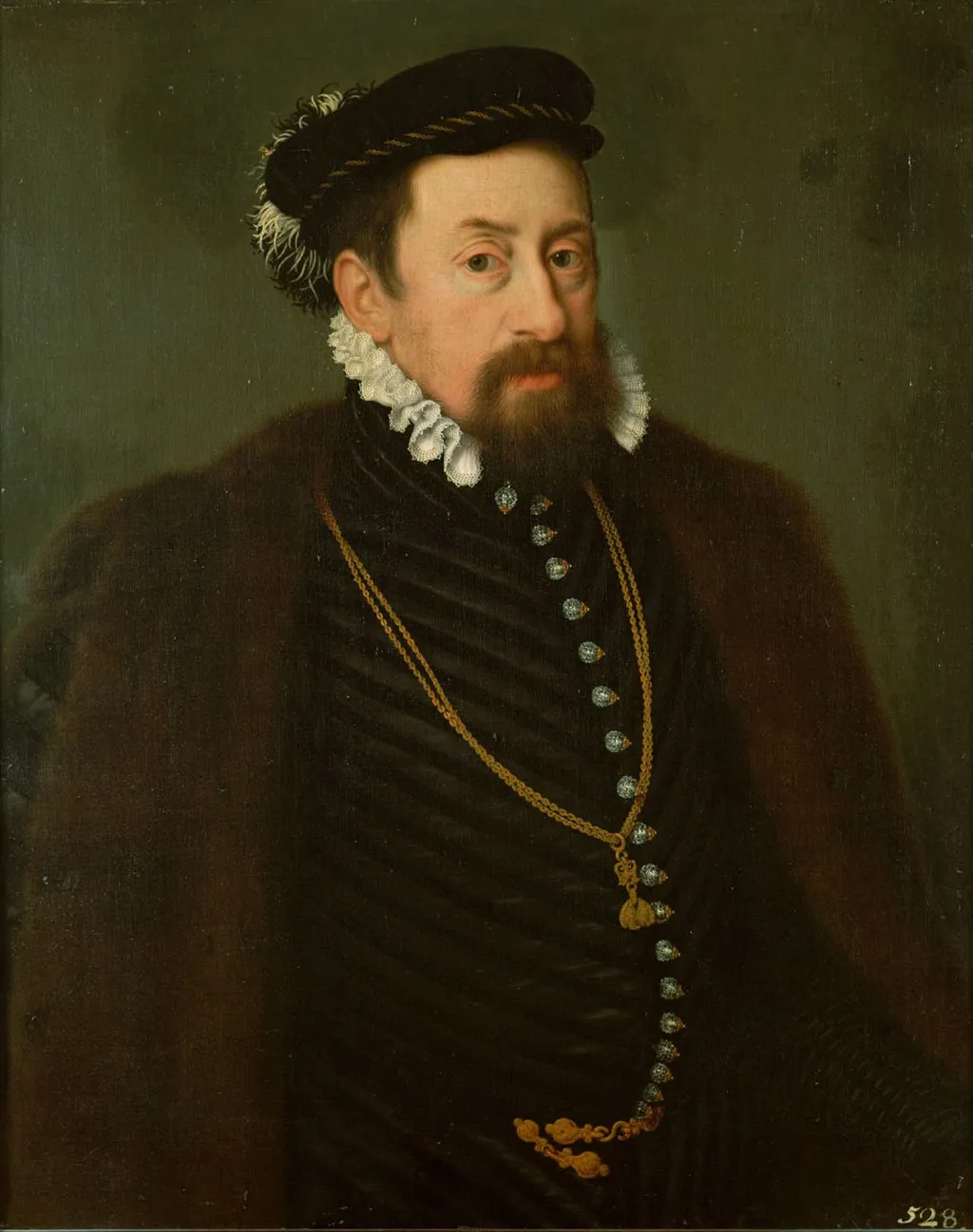 Kaiser Maximilian II. (1527-1576) als etwa Vierzigjähriger, by Unknown, oil, 1566