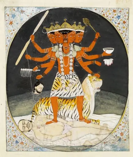 Kali and Shiva, by Unknown