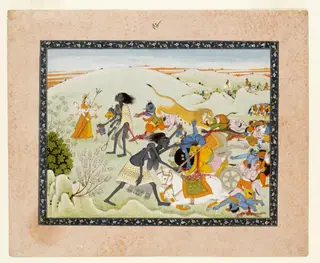 Kali, Durga, Chanda and Munda, by Unknown, 1800