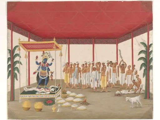 Kali puja, by Unknown