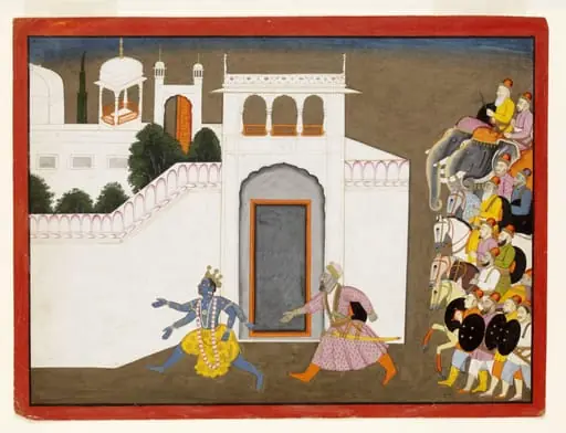 Kaljaman and Krishna, by Unknown