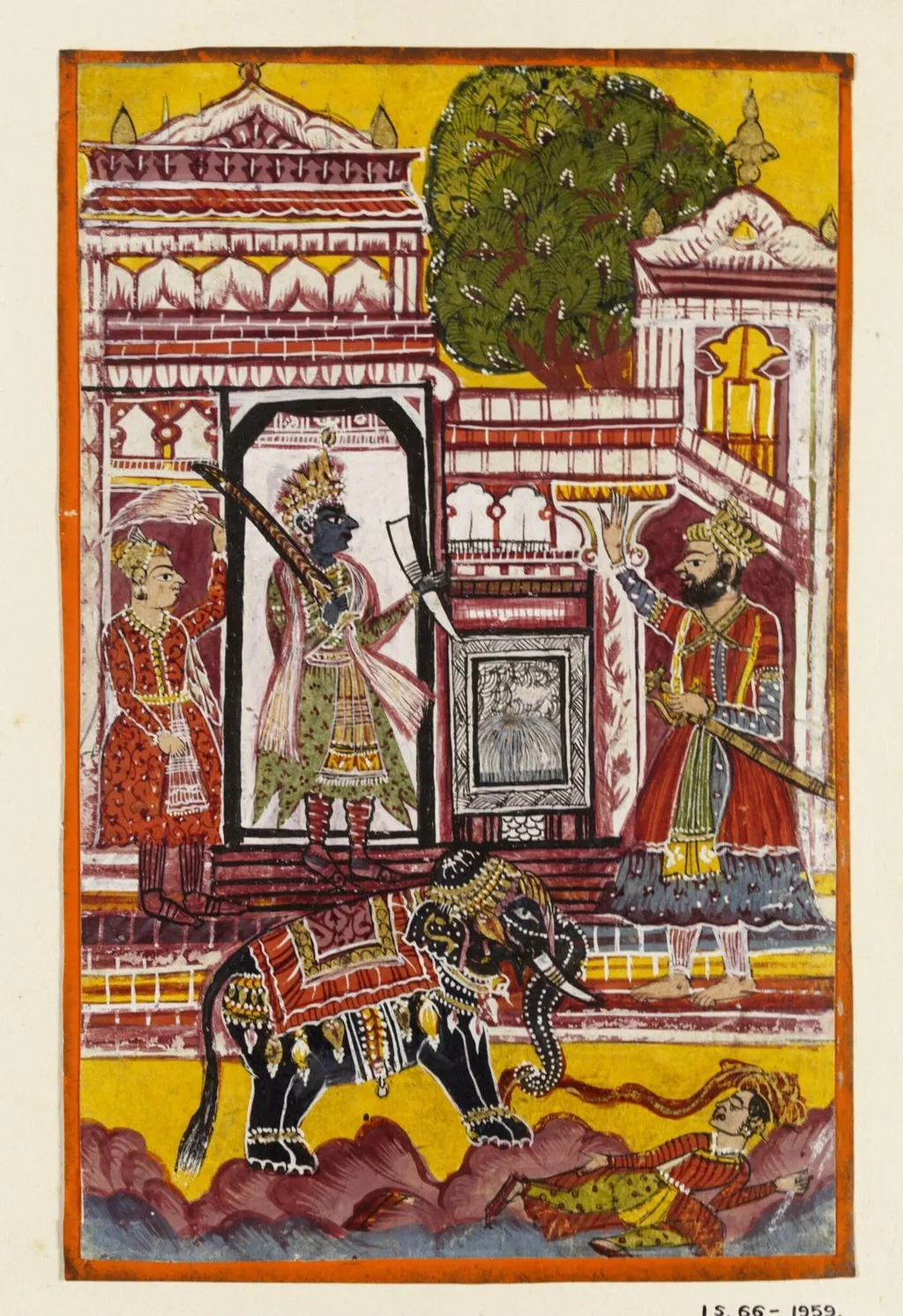 Kanhra Ragini, by Unknown, paint, 1750