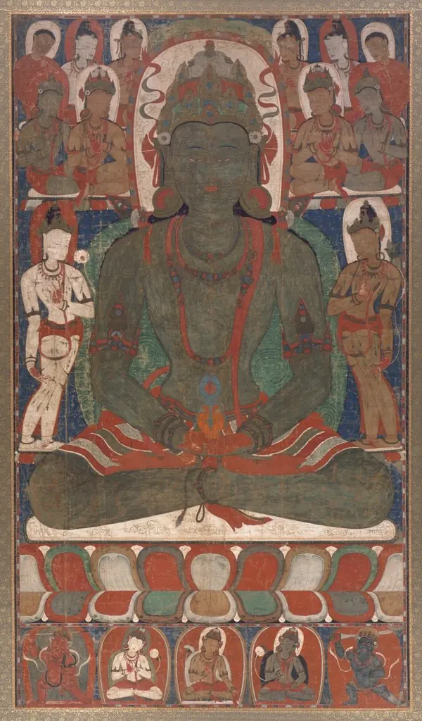 Karma Amitayus, From a Mandala of the Ninefold Amitayus, by Unknown