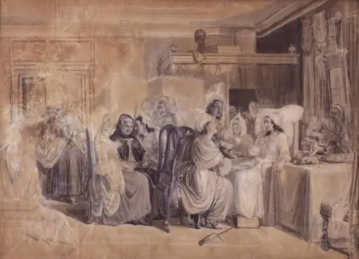 Karton til "Barselstuen", by Unknown