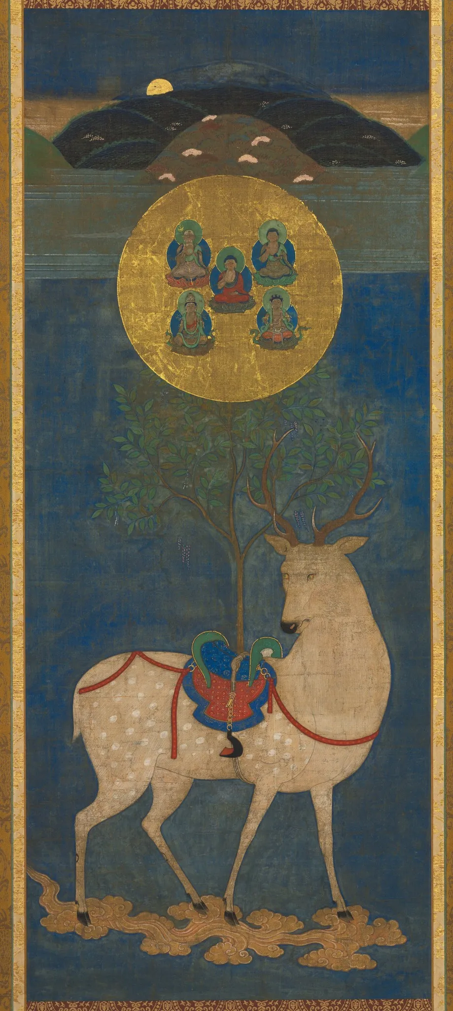 Kasuga Deer Mandala, by Unknown, unspecified, 1400