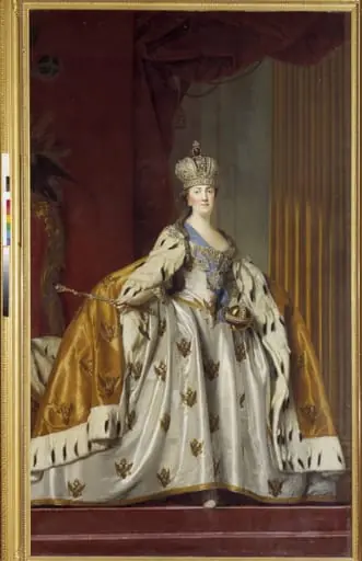 Katharina II af Rusland i kroningsdragt, by Unknown