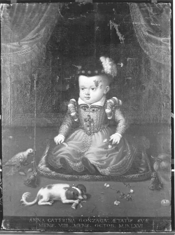 Kinderbildnis der Anna Katharina Gonzaga, by Unknown