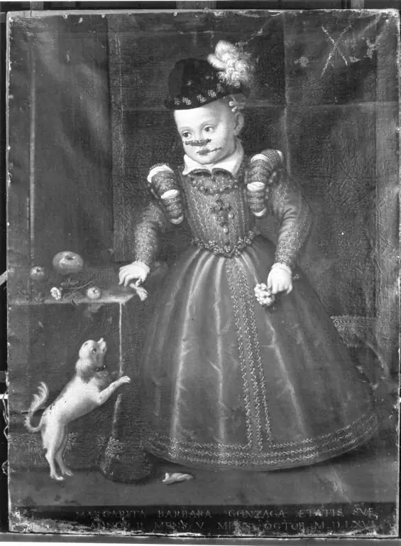 Kinderbildnis der Margaretha Barbara Gonzaga, by Unknown