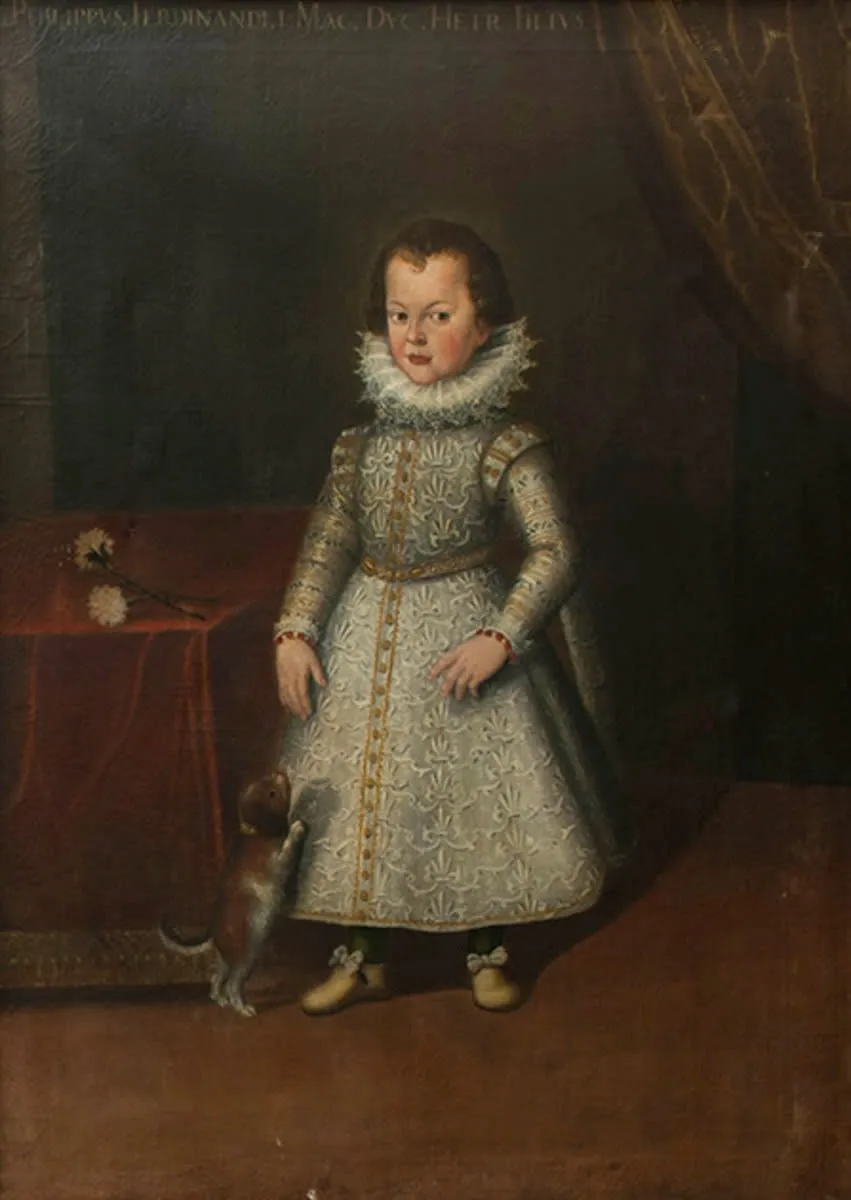 Kinderbildnis des Philipp, Sohn des Großherzogs Ferdinand I. von Toskana, by Unknown, unspecified, 1601
