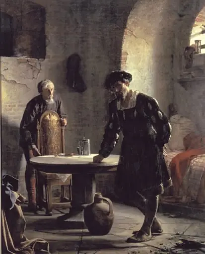 King Christian II in Prison, by Unknown