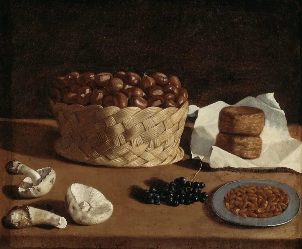 Kitchen Still Life, by Unknown, oil, 1640