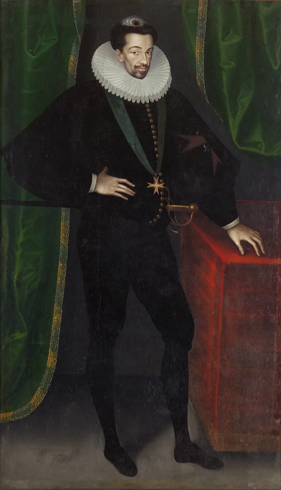 König Heinrich III. von Frankreich (1551-1589), in ganzer Figur, by Unknown, unspecified, 1593