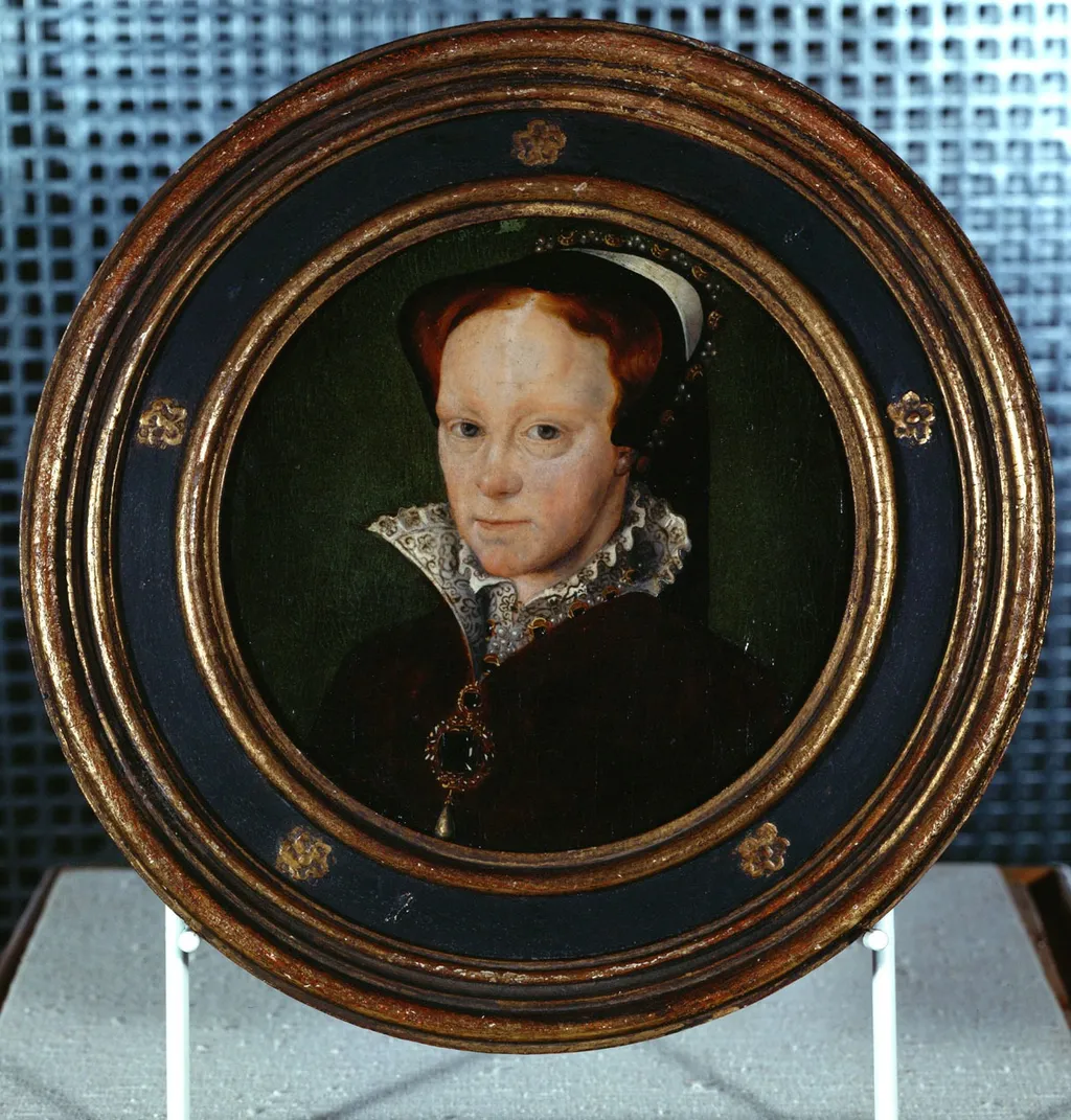 Königin Maria die Katholische (1516-1558) von England, Brustbild, by Unknown, unspecified, 1554