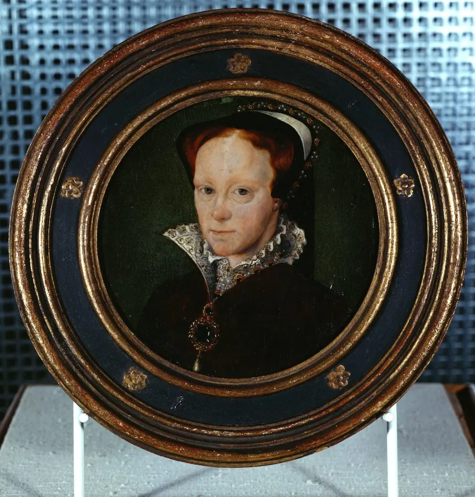 Königin Maria die Katholische (1516-1558) von England, Brustbild, by Unknown