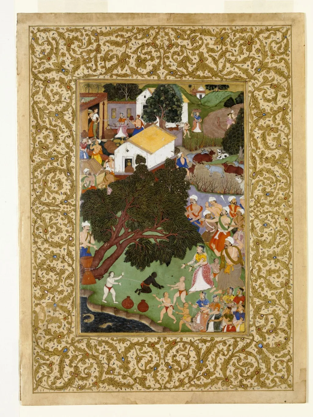 Krishna, by Unknown, paint, 1590